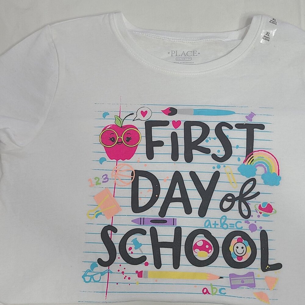 First Day of School Girls Tshirt- New